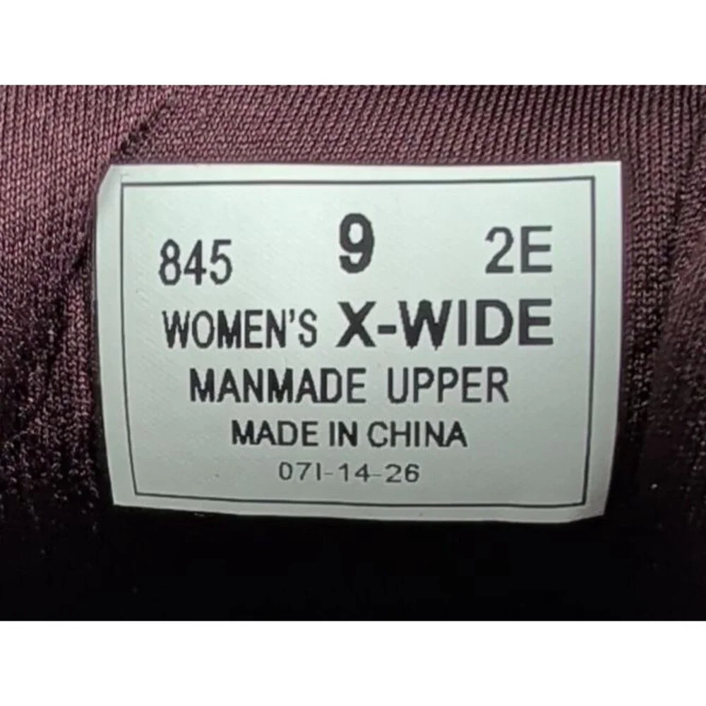Orthofeet Sneaker Shoes Women's Size 9 2E X-Wide US Red Mesh Casual Comfort Walk